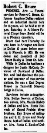 Robert Bruce obit