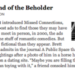 Brett Fletcher Lauer's Fake Missed Connections, June 23, 2013