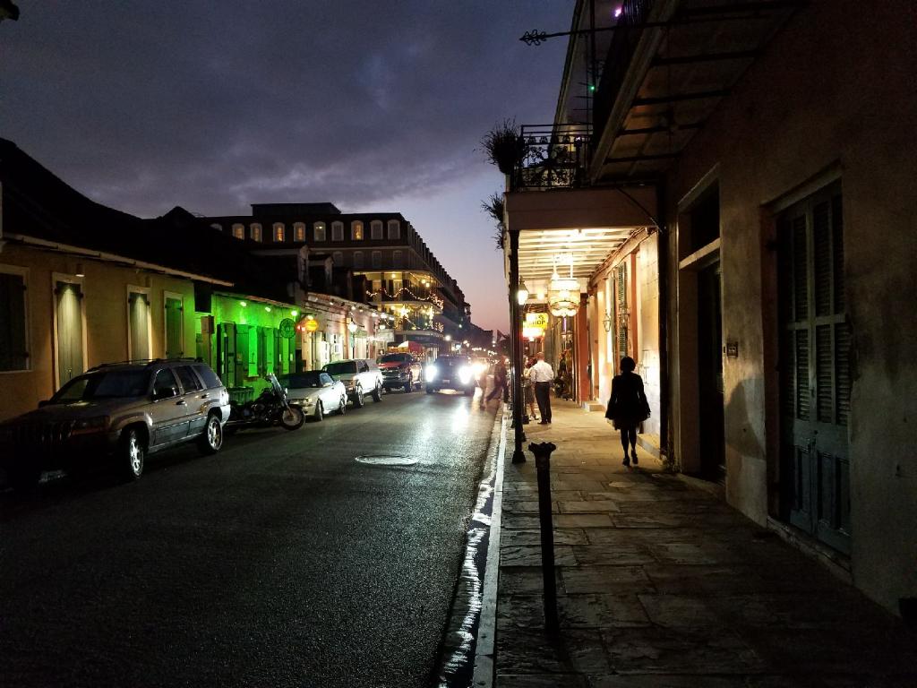New Orleans at night, November 2017, (c) Maximus Clarke 2017